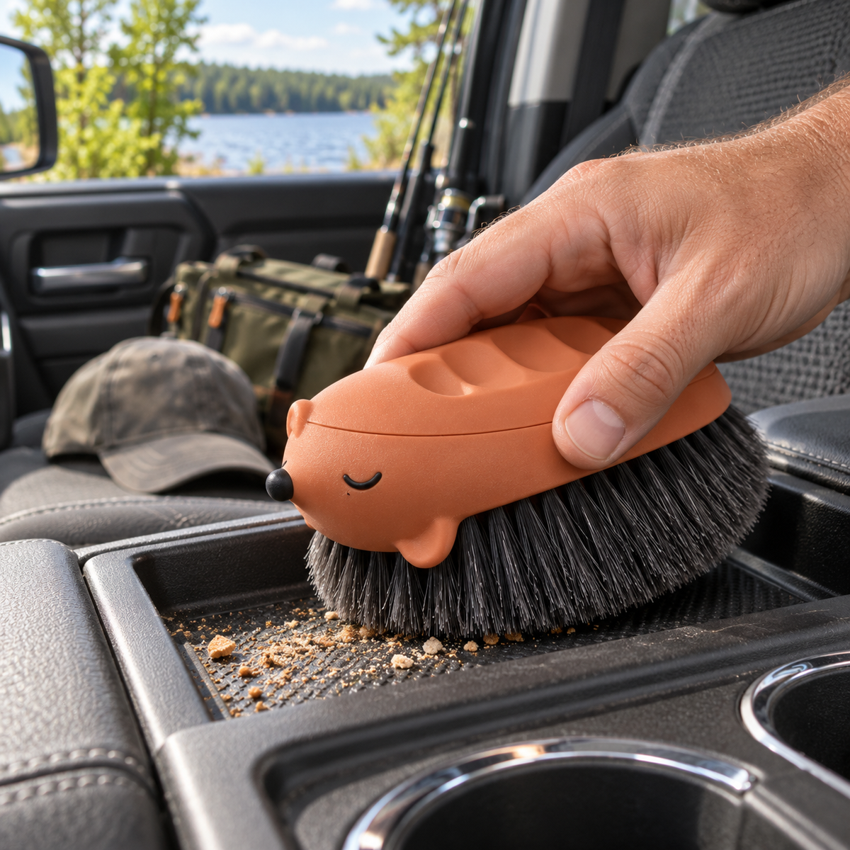 Hedgehog Car Interior Cleaning Brush