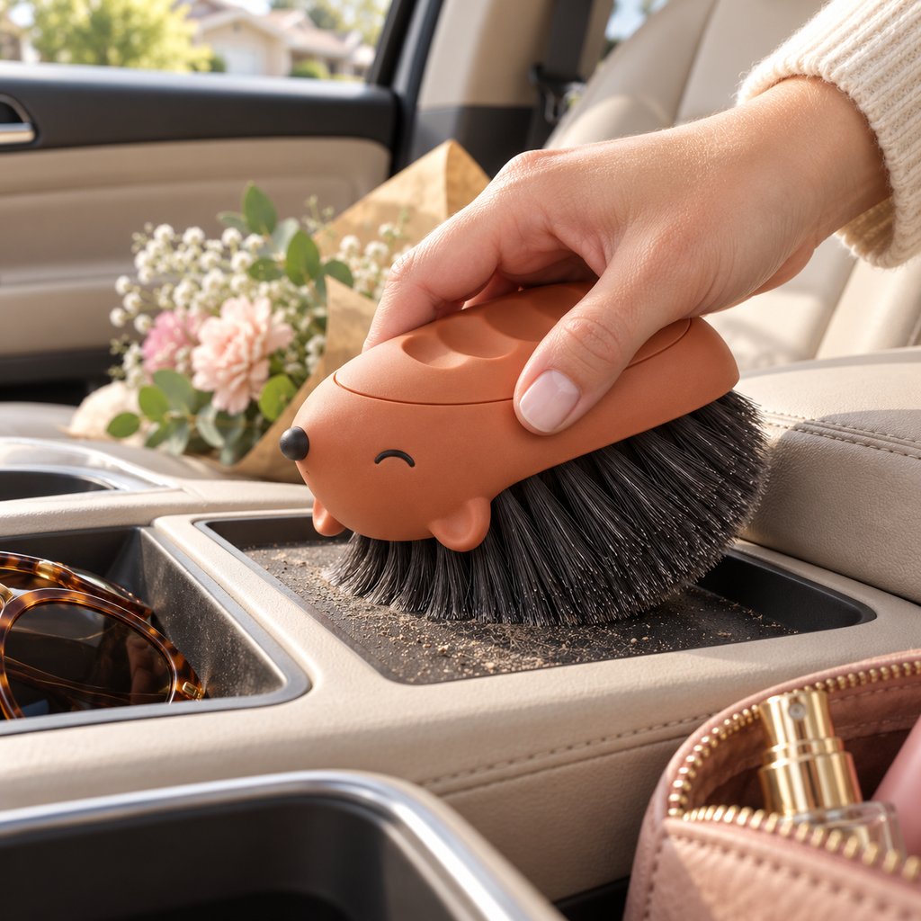 Hedgehog Car Interior Cleaning Brush