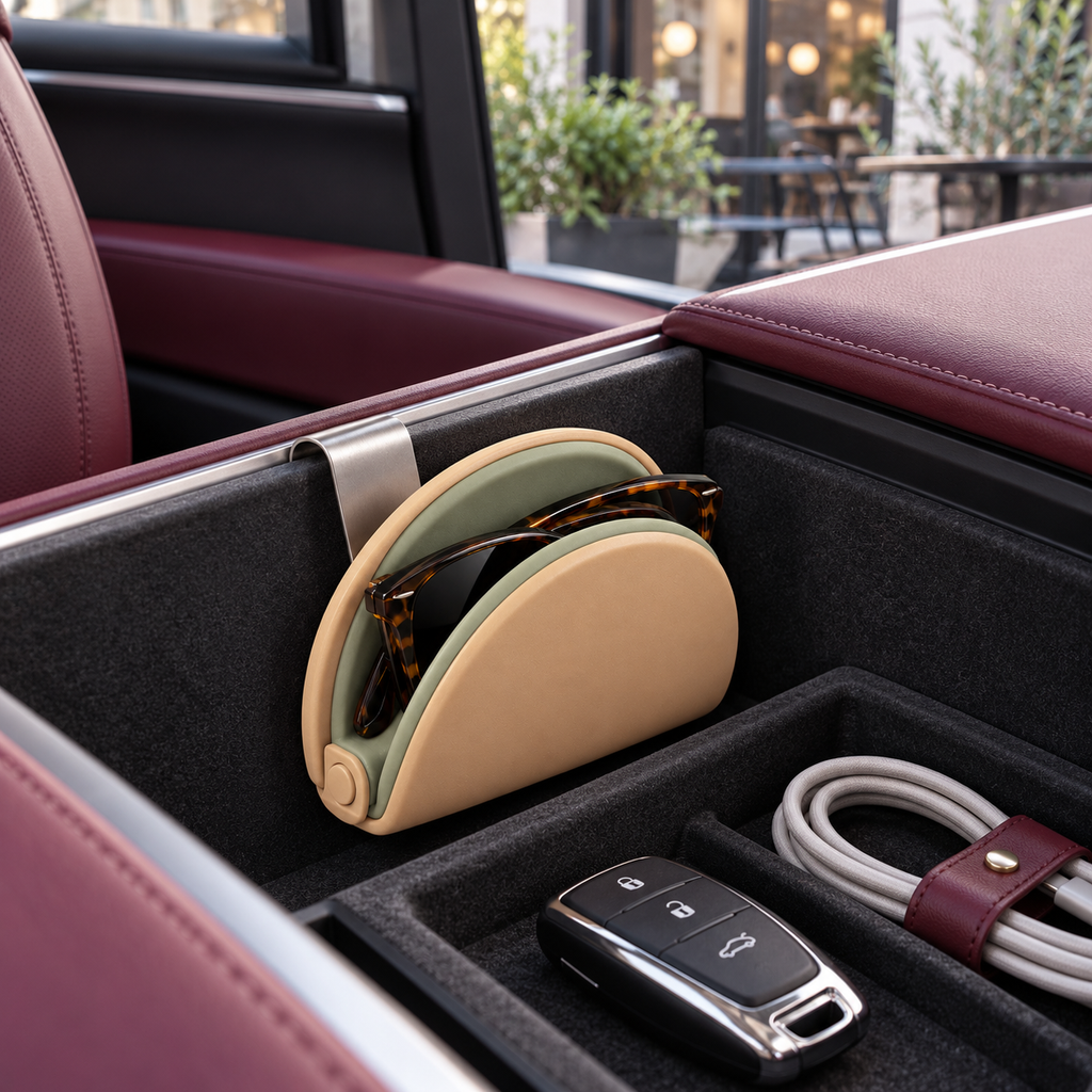 Sand & Sage Clip-On Car Sunglasses Holder