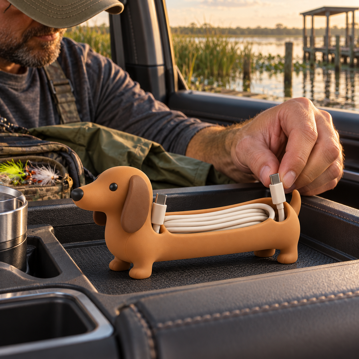 Dachshund Charging Cable Organizer
