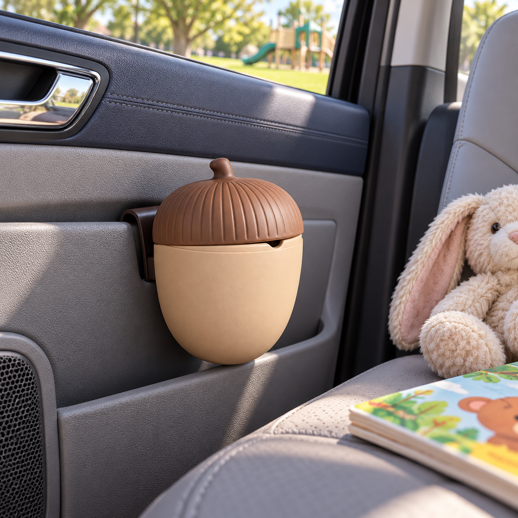 Acorn Clip-On Car Trash Bin